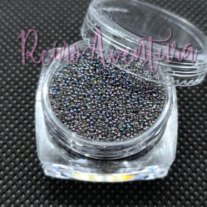 Micro Glass, Caviar Beads, Tiny Beads, Silver, Rainbow, Sprinkles, Halloween, Nail Deco,Resin Fillers, Kawaii, Miniatures, Dollhouse