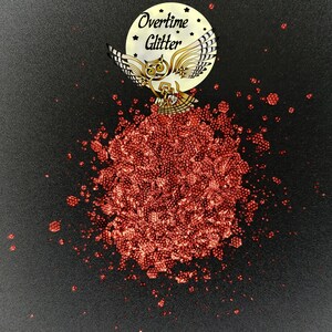 Red Honeycomb, 3D Metallic Chunky Mix, Glitter, Nail Deco, Resin Fillers, Rainbow, Halloween, Christmas