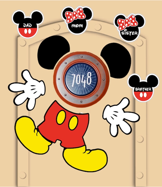 Disney Cruise Door Magnets Mickey Mouse Not Just Laminated Paper With Personlized Mickey And Minnie Magnets For Family