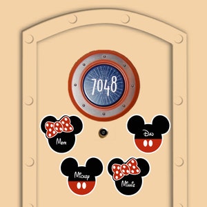 4x6 Disney Cruise Stateroom Door Magnet Personalized CHRISTMAS MINNIE 