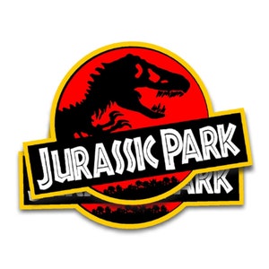 Jurassic Park Movie Decals or Magnets - Pair (2) Permanent or Magnetic Graphics for your Vehicle