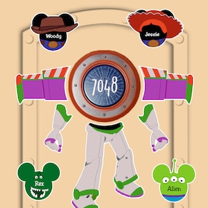 Disney Cruise Door Toy Story Buzz Lightyear Door Magnet with customized toys, Jessie Buzz Potato Heads Rex Alien Hamm Bear