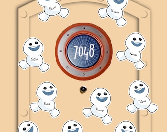Disney Cruise Door Snowgies magnets from Frozen Add personalized names and choose size Olaf friends
