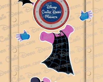 Disney Cruise Door Magnets Vampirina Ballerina Vampire Vee Halloween Magnets - Not Laminated Paper