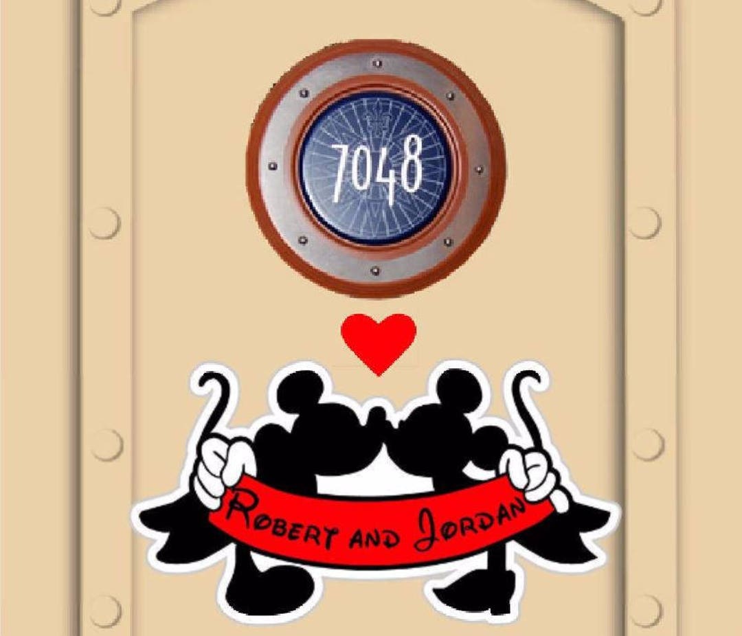 Disney Cruise Door Magnets Just Married, Happy Anniversary
