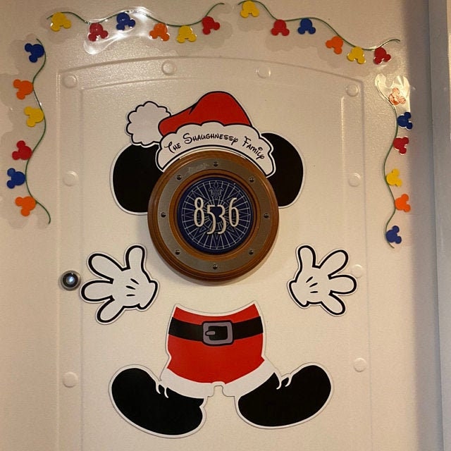Disney Cruise Door Christmas Mickey Mouse Santa not Etsy