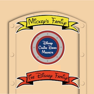 Disney Cruise Door Name Banner Magnet Keepsake (real magnet, not paper) Personalized with your name