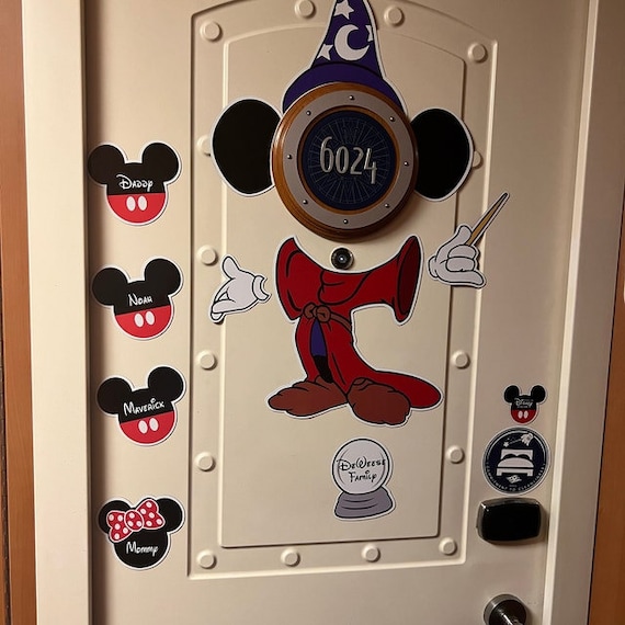 Disney Characters Personalized Cruise Door Magnet -  Portugal