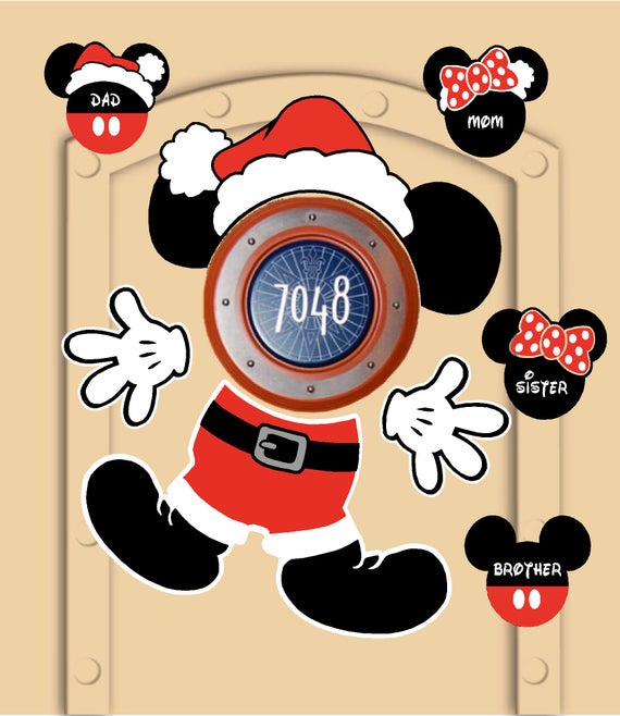 Disney Cruise Door Christmas Mickey Mouse Santa not Etsy