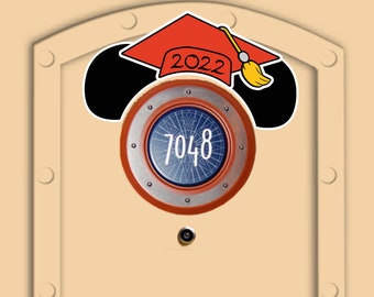 Gorra y orejas de graduación de Disney Cruise Mickey o Minnie Mouse ¡Usa el color de tu escuela o los colores de Disney!