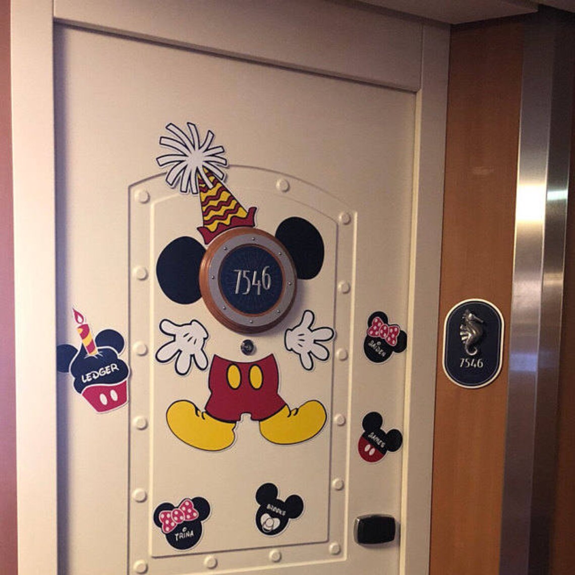 Disney Cruise Door Mickey Mouse not Just Laminated Etsy