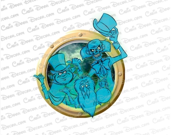 Disney Cruise Haunted Mansion Hitchhiking Ghosts Door Magnets Spooky Ship Portal