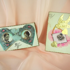 postale Sainte Catherine des années 30 et 40 | Fleurs | Présentoir décoratif boudoir romantique | Cartes éphémères vintage à collectionner
