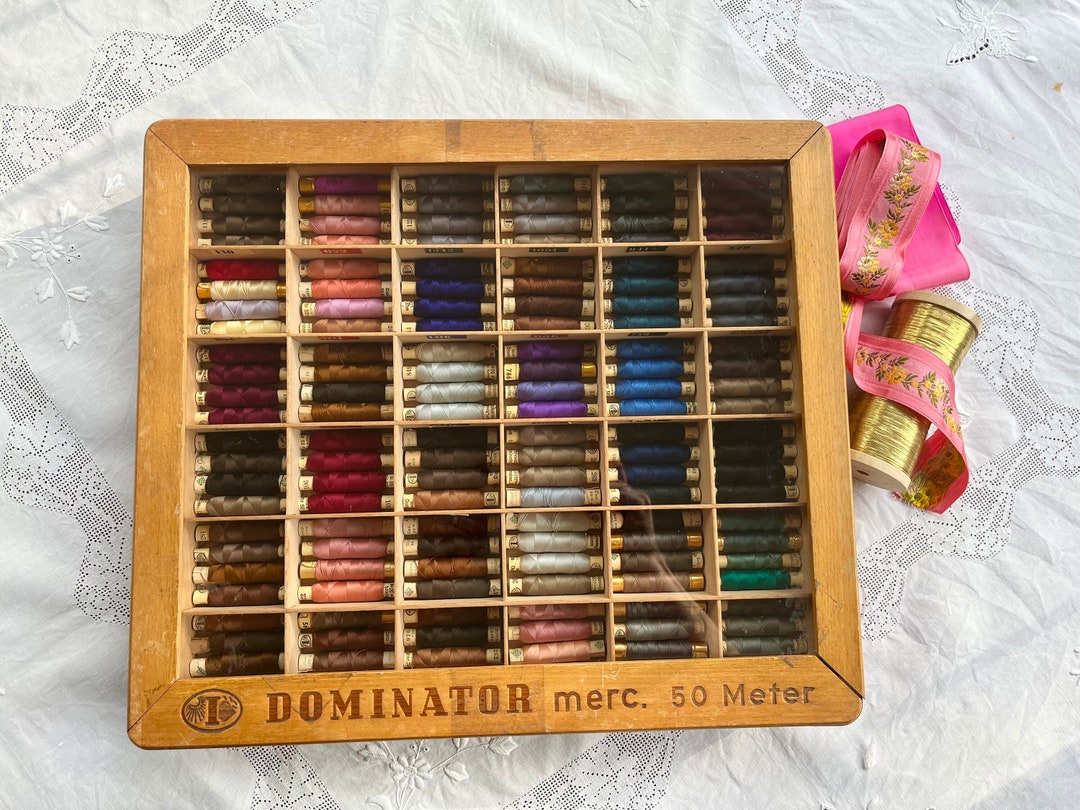 1930s Thread Display Case Vintage Haberdashery Countertop Etsy UK