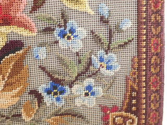 1930s Clutch Bag | Fine Petit Point Floral Embroi… - image 4