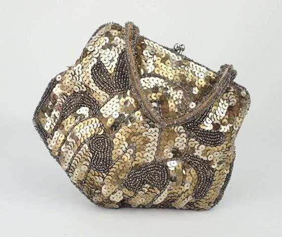 Vintage Gold Beaded Handbag Purse – The Jewelry Lady's Store