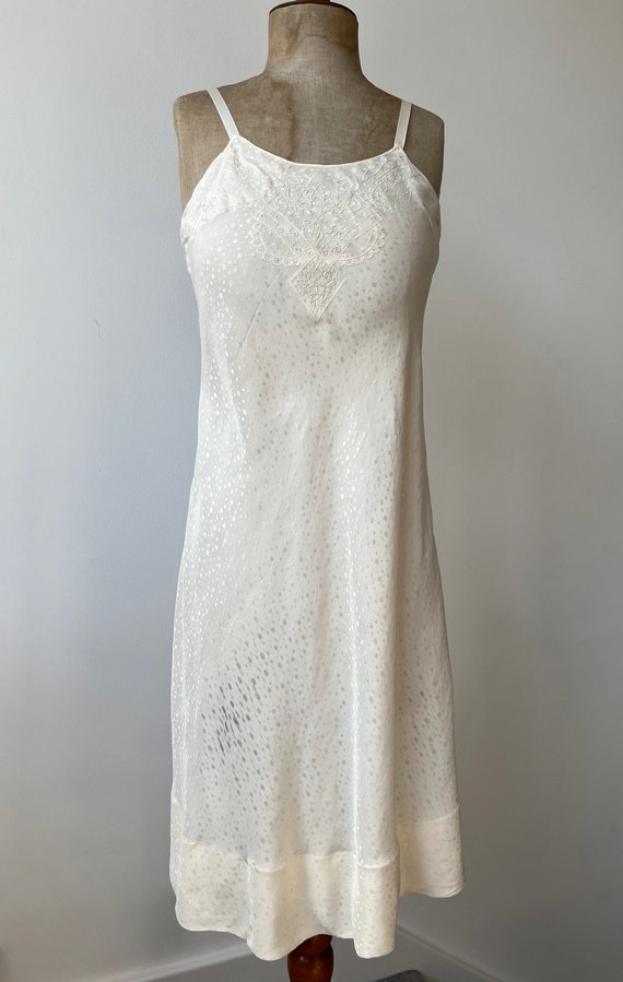 1930s silk slip dress 1930's Sky Blue Silk Slip Dress Eveliina Vintage