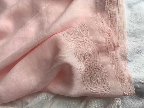 Original 1920s Soft Pink Embroidered Tap Pants Sh… - image 3