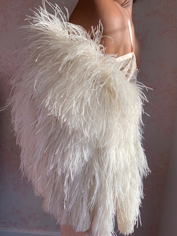 Rare 1920's-1930's Art Deco Ostrich Feather Jacket