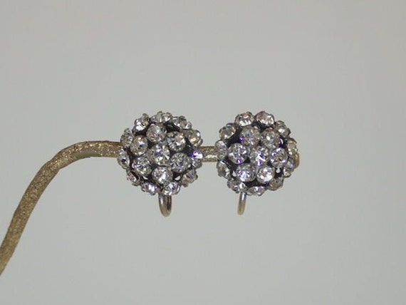 Original 1920s- 1930s Sparkly Paste Stone Earring… - image 6