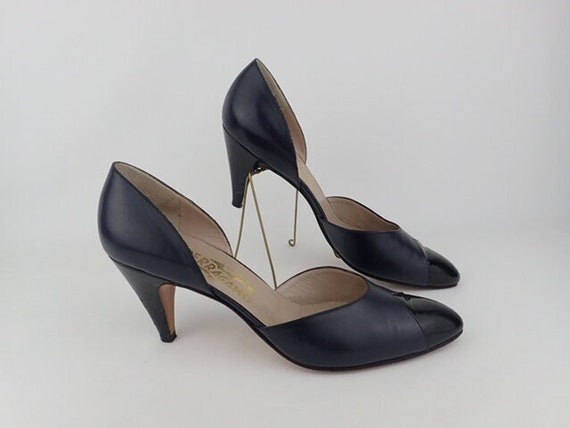 1970s - 1980s Salvatore Ferragamo D'orsay Heeled … - image 3