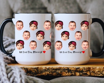 Custom Baby Face Mug, Personalized Baby Face Mug, Face on mug, Mother's Day Gift, Gift For Mom, Gift For Grandma, Funny Gift Ideas