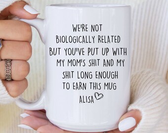 Taza de café de padrastro, regalo de padrastro, regalo del día de los padrastros de los niños, regalo divertido de padrastro, regalo de cumpleaños, taza de café de Navidad