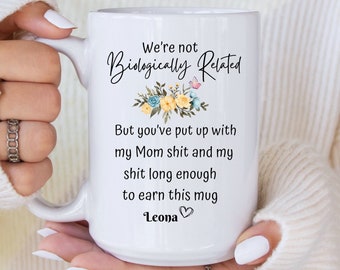 Taza de café de padrastro, regalo de padrastro, regalo del día de los padrastros de los niños, regalo divertido de padrastro, regalo de cumpleaños, taza de café de Navidad