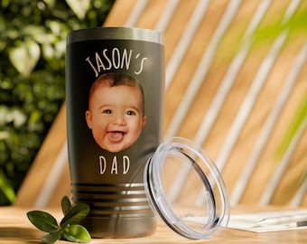 Custom Face 20oz Ringneck Tumbler, Personalized Face Tumbler, Custom Tumbler, Father's Day Gift, Mother's Day Gift, Funny Gift Ideas