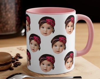 Custom Baby Face Mug, Personalized Baby Face Mug, Face on mug, Father's Day Gift, Mother's Day Gift, Funny Gift Ideas