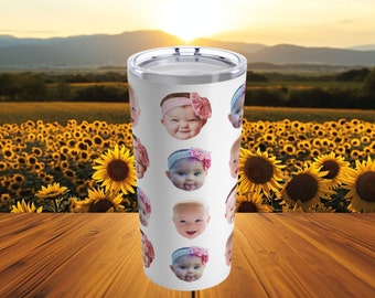 Custom Baby Faces Tumbler, Personalized Baby Faces Tumbler, Faces On Tumbler, Father's Day Gift, Mother's Day Gift, Funny Gift Ideas