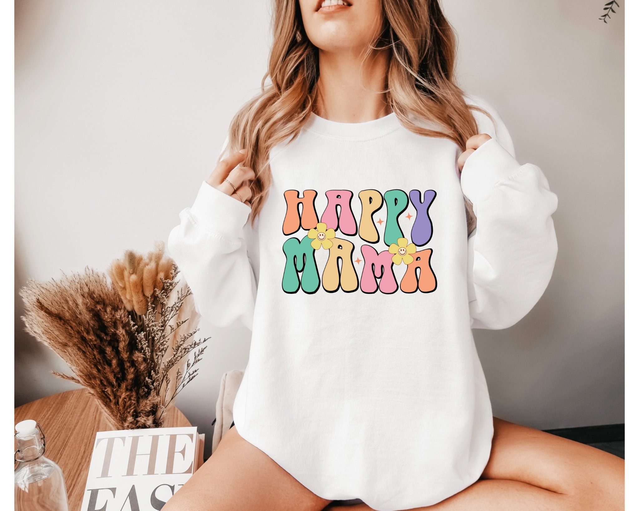 Happy Life-mama♡ Happy Mama Shirt, Cute Mom Gift, Happy Mom Life, Mom Life Shirt