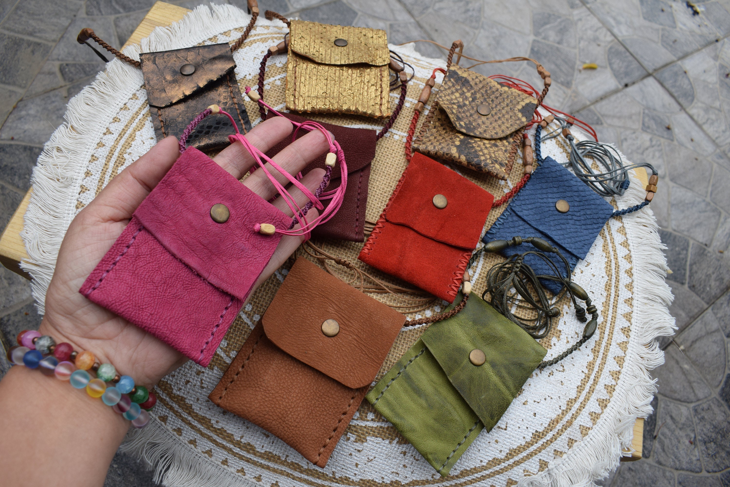 Necklace pouch bags sale
