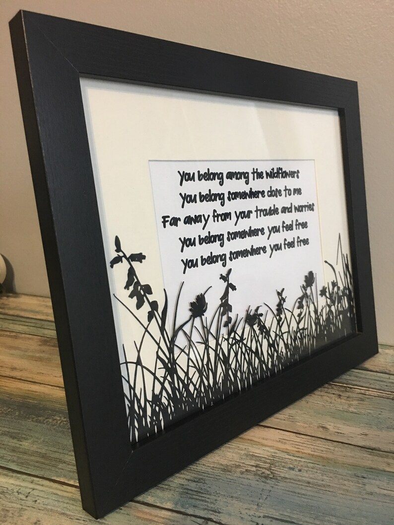 You Belong Among the Wildflowers Wall Art Tom Petty Etsy Australia