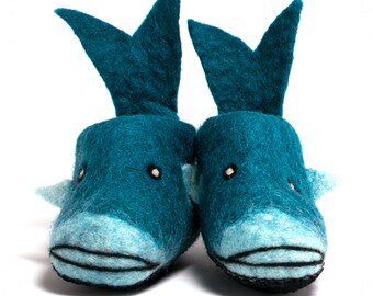 whale slippers