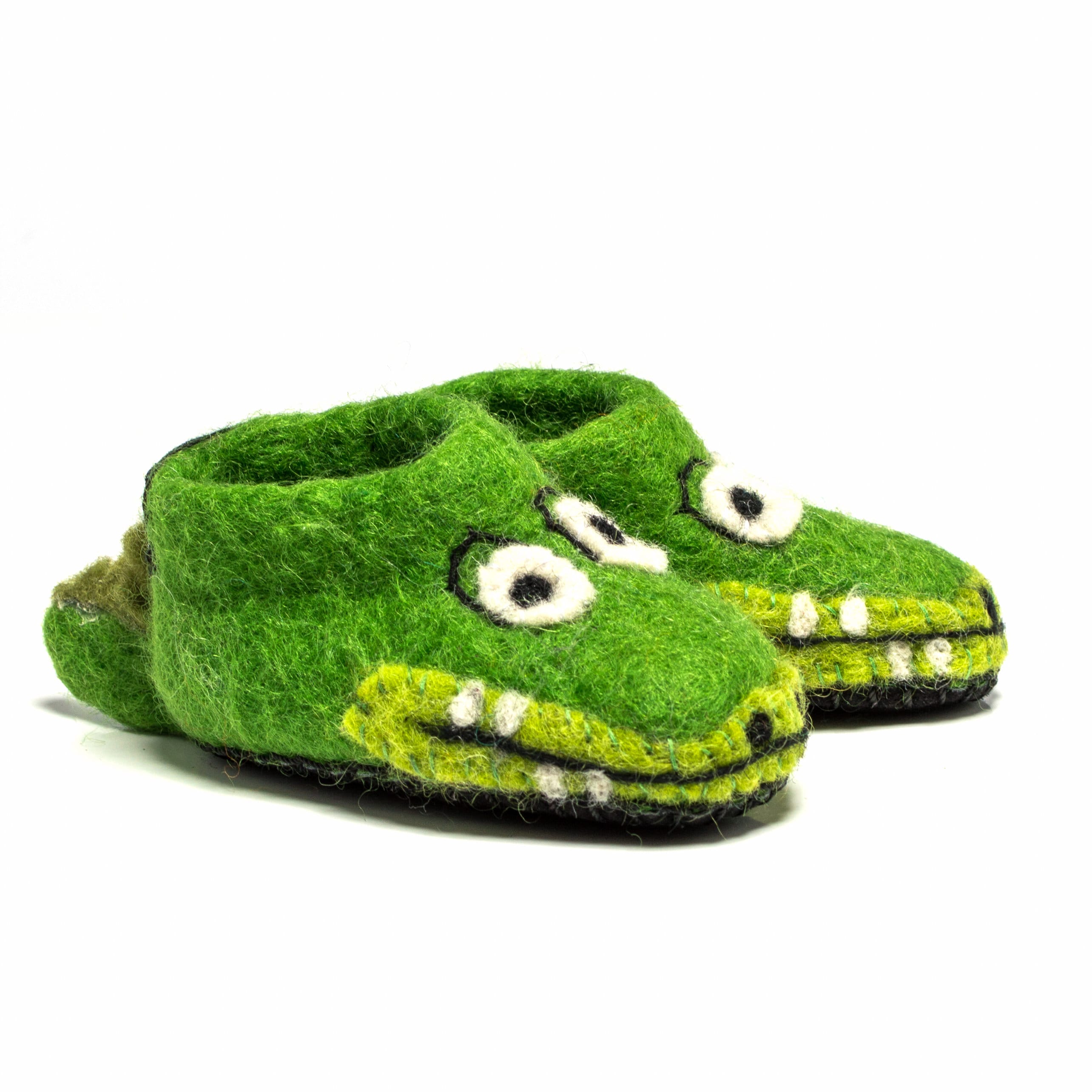 Handmade Felted Crocodile Slippers Etsy
