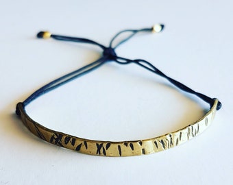 Handmade brass bracelet cuff bracelet hammered bracelet oxidation bracelet minimalist bracelet boho bracelet adjustable bracelet