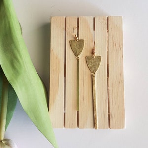 Handgemachte Messing Ohrringe Kronleuchter Ohrringe Boho Ohrringe geometrische Ohrringe Minimalist Gold Ohrringe Messing Schmuck Geschenk für sie