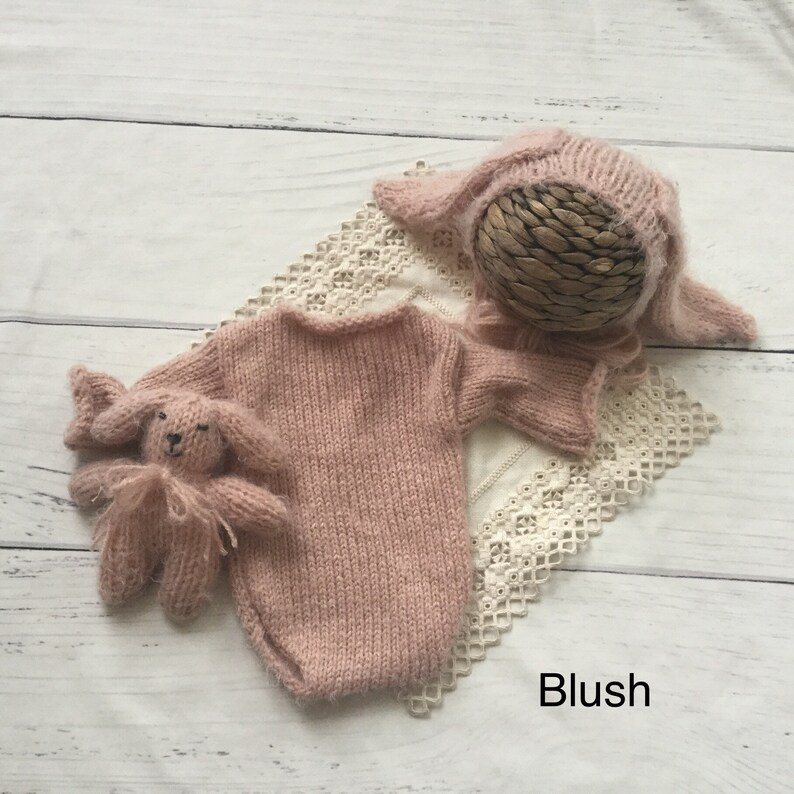 newborn photography prop Long sleeve prop,newborn bunny outfit bunny outfit Newborn Long Sleeve Fluffy Bunny outfits Newborn photo prop