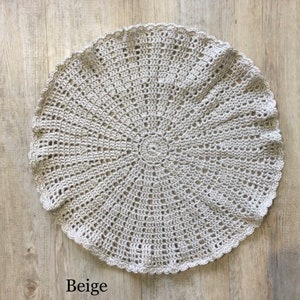 SALE….Beautiful round  crochet layer, basket filler, basket stuffer, newborn textured, layer newborn photo prop, newborn photography prop