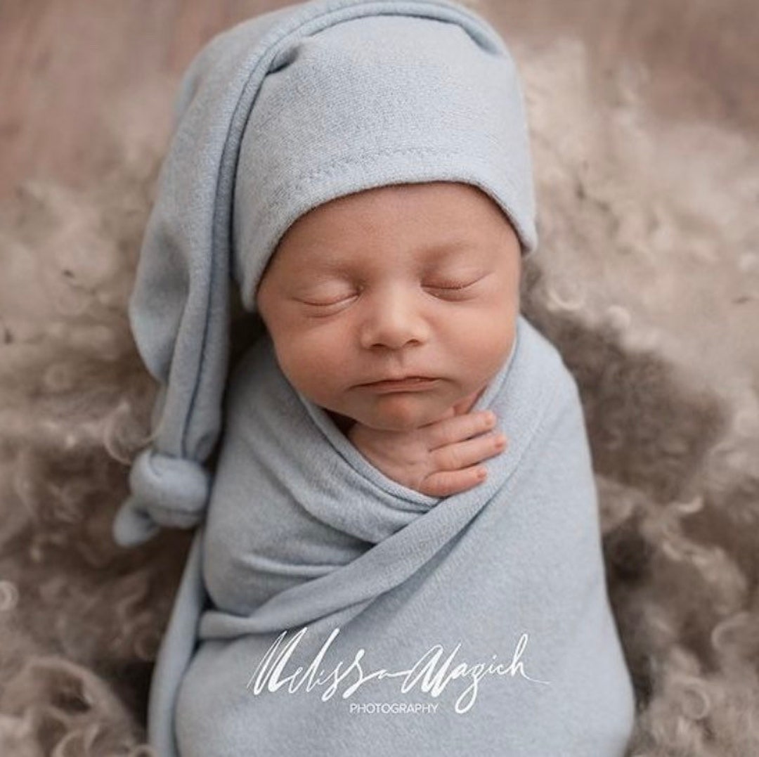 Newborn Wrap and Sleepy Hat Set, Newborn Photography Props , Newborn