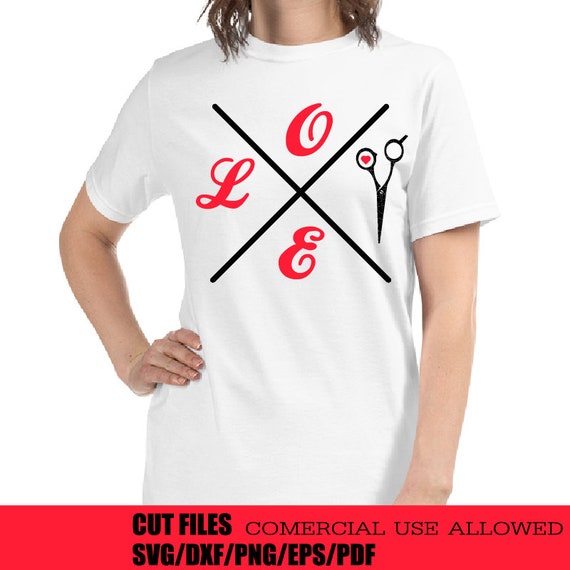 Grunge Love Barber Hair Stylist Occupation Profession Shirt Etsy