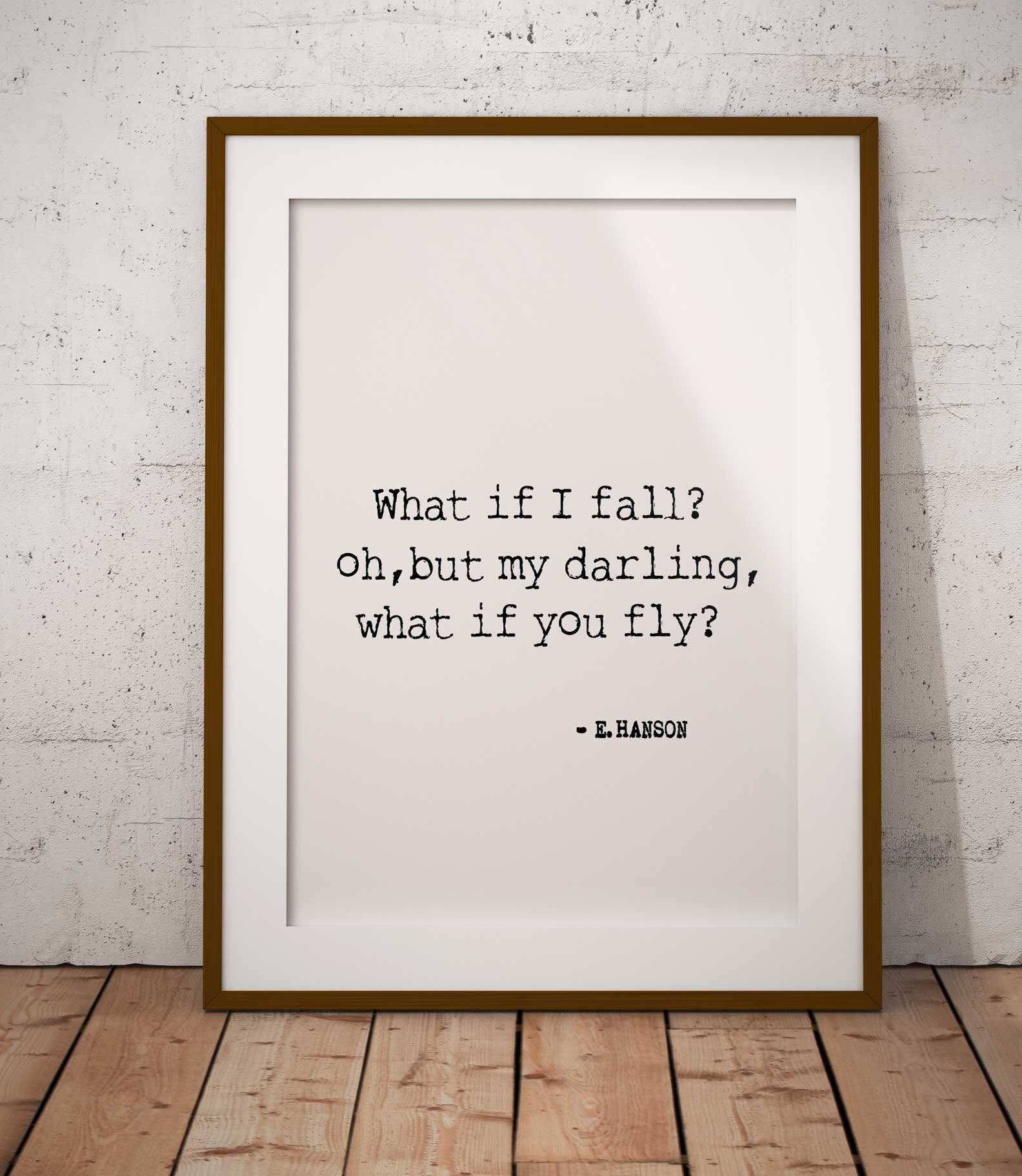 What If I Fall Oh But My Darling What If You Fly Printable Etsy