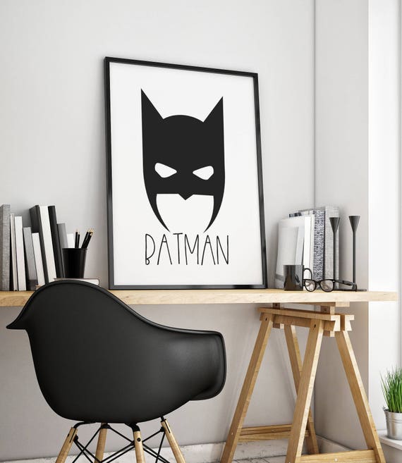 Batman Digital Print Baby Boy Room Decor Nursery Room Etsy