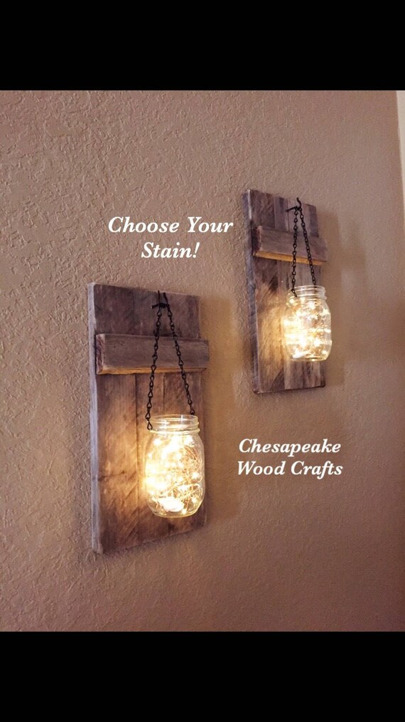 Rustic Mason Jar Sconce Mason Jar Sconce Mason Jar Decor