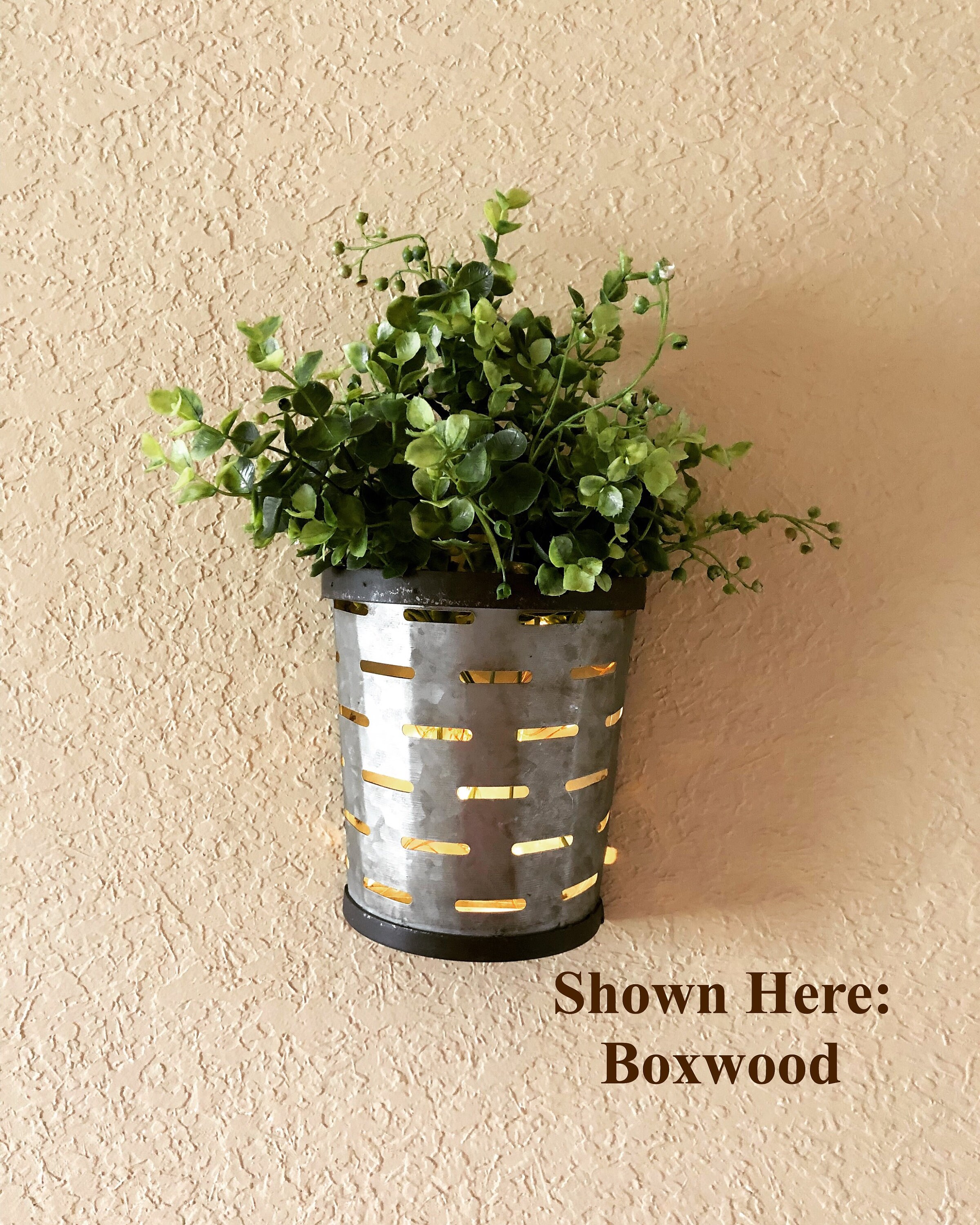 Olive Bucket Wall Decorrustic Home Decor Rustic Wall Decor Etsy