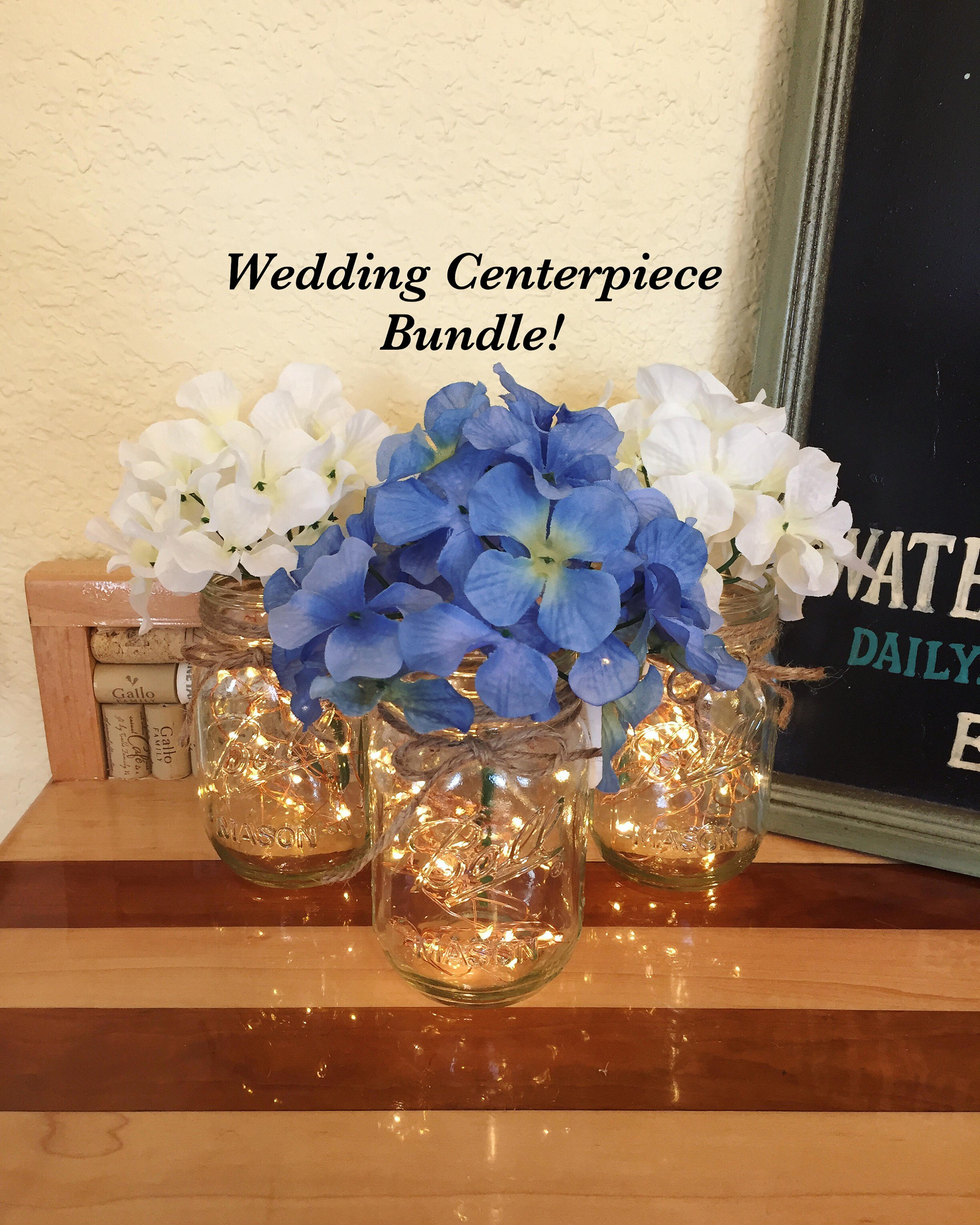 Bulk of 10 Rustic Wedding Centerpieces Wedding Table Etsy