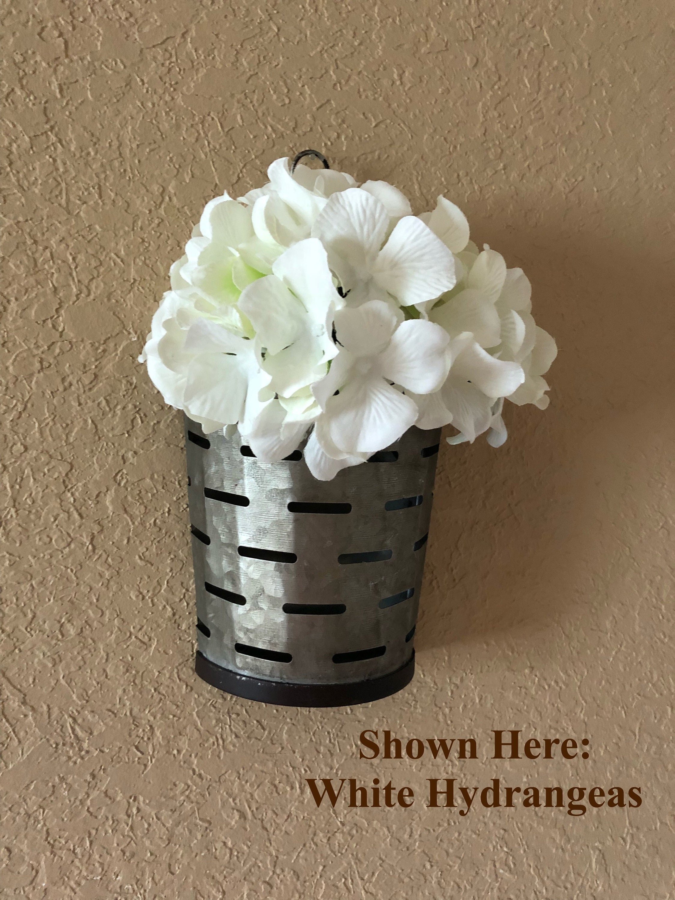 Olive Bucket Wall Decorrustic Home Decor Rustic Wall Decor Etsy