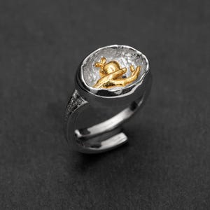 Antique gold apple ring,Ring for Couples, Personalized Jewelry For Mom, Gift for Mom,Birthday Gift, Silver Mom Necklace,Gift For Mothers Day