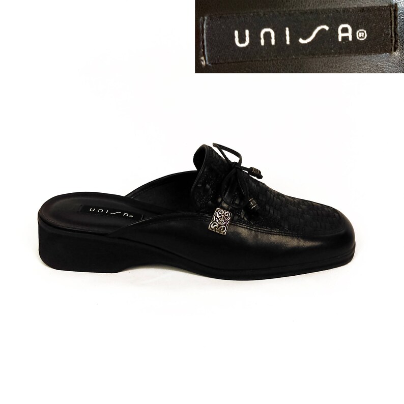 black kitten heel wedding shoes